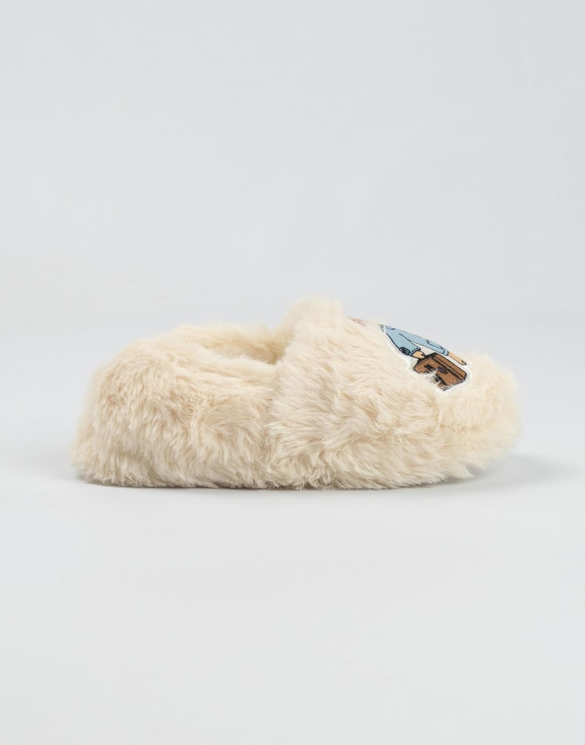 Paddington Unisex Cream Bear Slippers | Comfy Fluffy House Slippers Soft Character House Slippers for Relaxing at Home