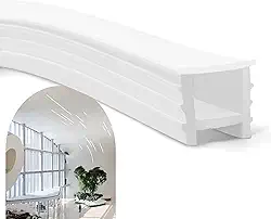 Perfil 5m Embutir 12x12mm Flexível Silicone Para Fita Led