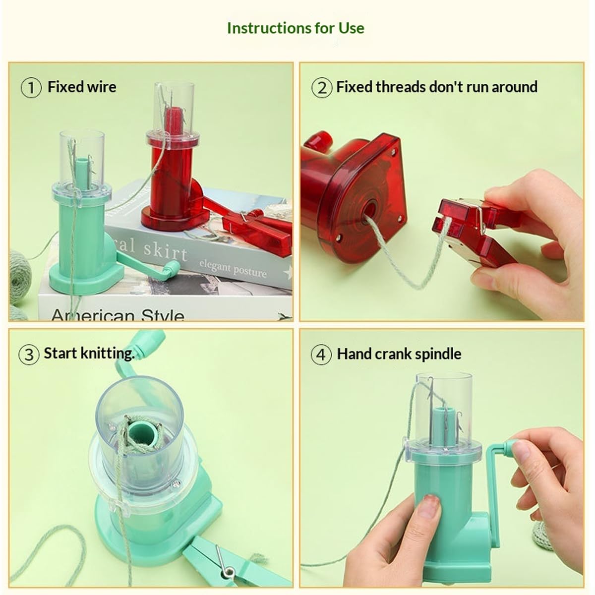 Machine à Tricoter à manivelle : processus de Tissage Fluide et Tension de Fil Stable Garantie. Contrepoids Fixe pour assurant Une Tension de Fil, Violet