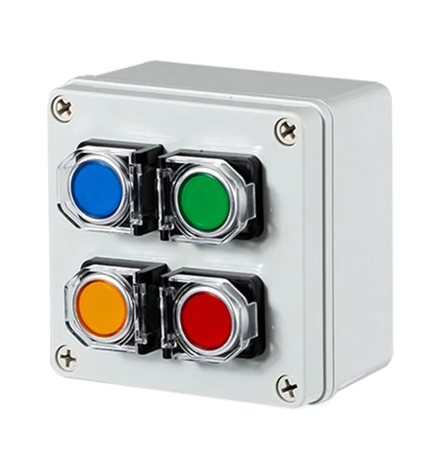 Button Box Emergency Stop Start Switch Power Reset Self-Locking 1Pcs(NO-10)