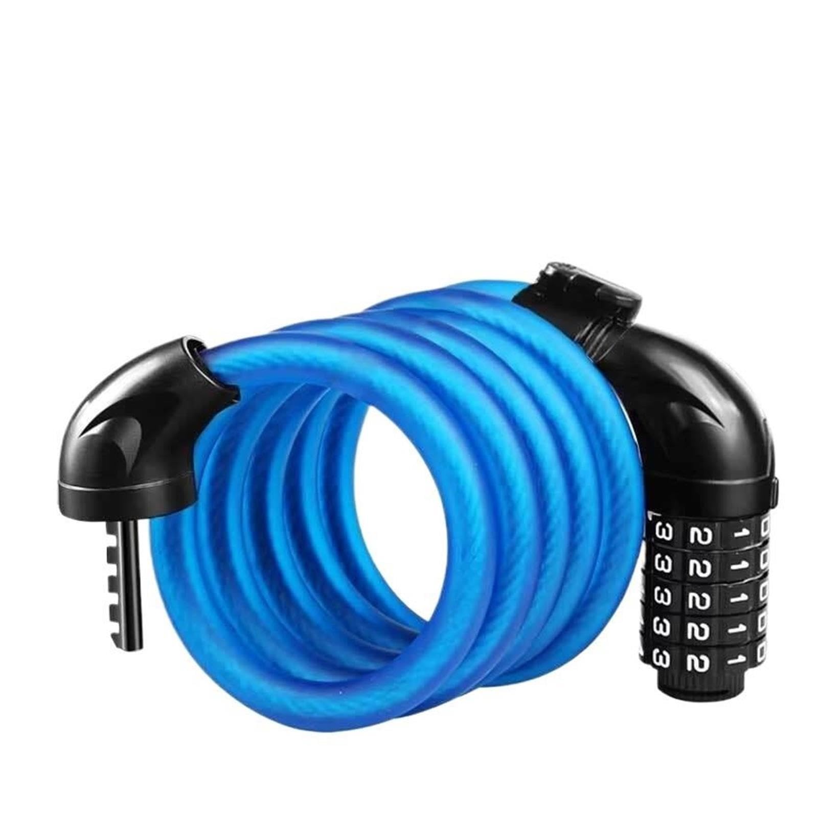 1 cerradura antirrobo de cable de acero.
