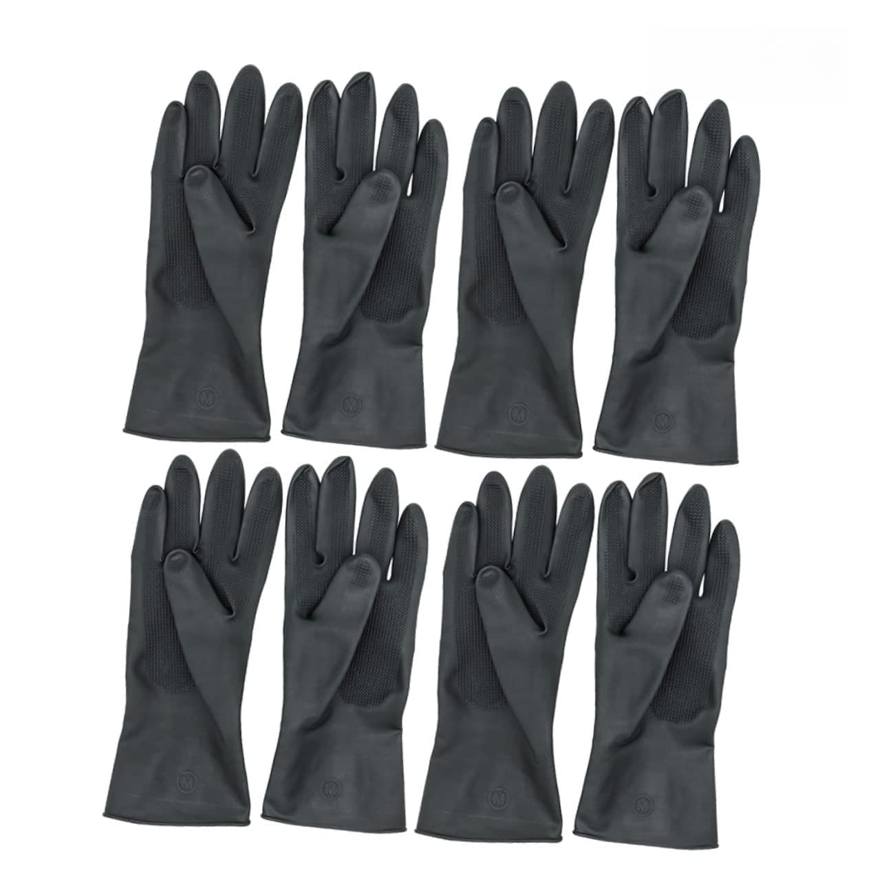 HAPINARY Rubber Gloves for Hairdressing 4 Pairs Salon Gloves Waterproof for Men for Home Use