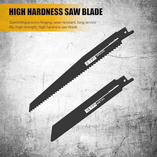 LINGYUE Cordless Reciprocating Saw for 20V Dewalt Battery,0-3200 SPM, Tool-free Blade Change Power Reciprocating Saws with 2 Saw Blades Kit for Wood/Metal/PVC Cutting Included