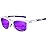 MEETSUN Polarized Sports Sunglasses for Women Men Driving Running Cycling Fishing Sun Glasses UV400 Protection Transparent Frame-Purple Mirror Lens