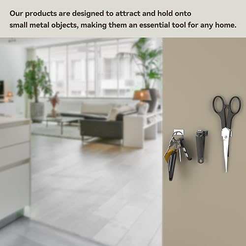 Miniatura 6 de Cierre magnético para puerta de gabinete, paquete de 8 imanes de 0.2 cm para puerta de gabinete de armario, persiana, cajón, cierre de gabinete