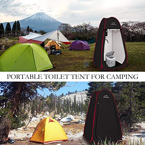 Your Choice Oversized 6.89Ft Pop Up Privacy Tent - Camping Shower Changing Tent, Portable Bathroom Toilet Room - Color Black #TOP4