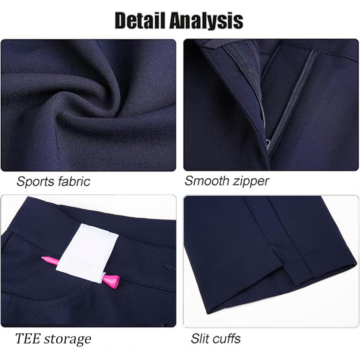 Pantalon De Golf pour Femme Pantalon D'été Léger Et Extensible À Séchage Rapide Pantalon De Travail Décontracté