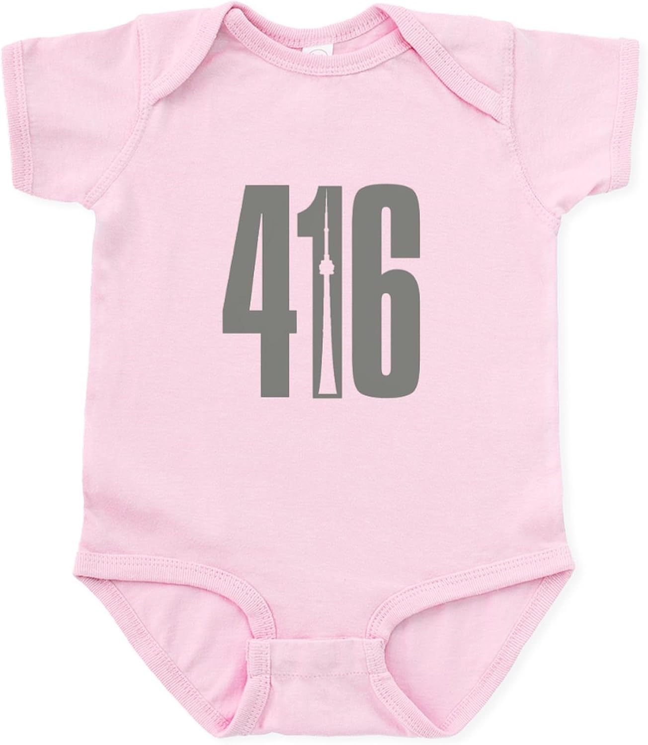 CafePress 416 CN Tower Gray Body Suit Cute Infant Bodysuit Baby Romper