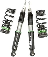 Vista 4 de Rev9 R9-HS2-100 Hyper-Street II Kit de bajada de suspensión de coilover, amortiguador monotubo con ajuste de rebote de 32 clics, longitud completa