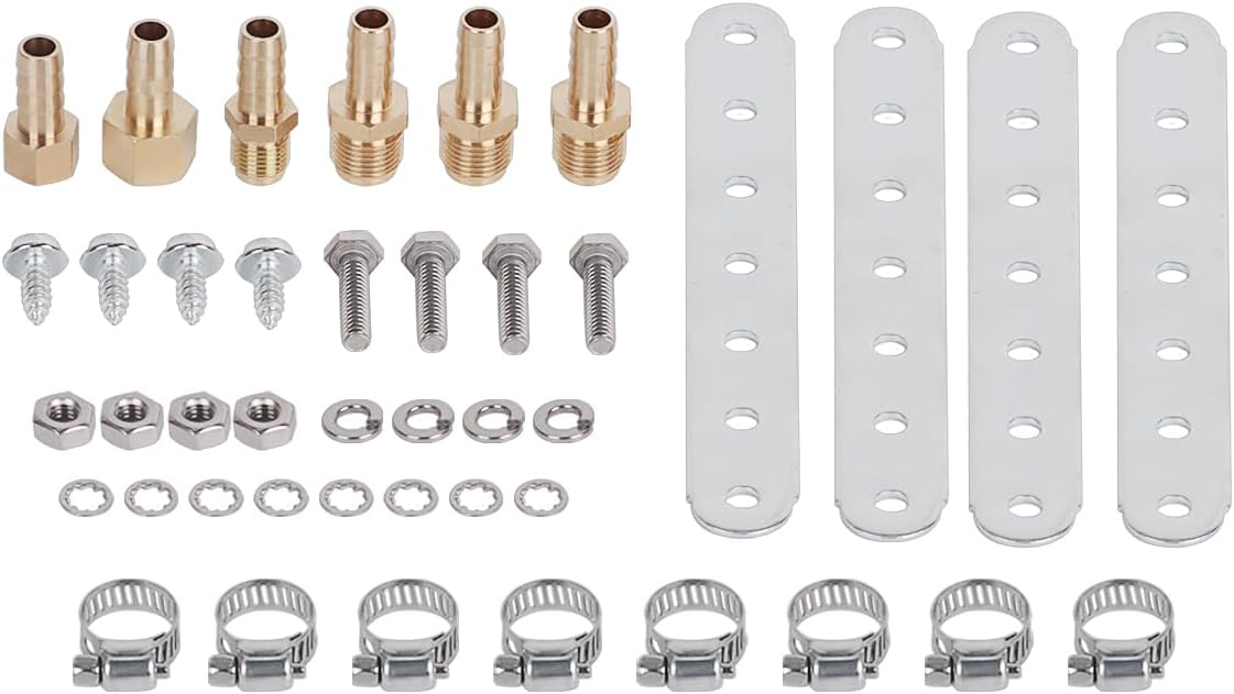 LokoCar Low Pressure Drop Transmission Oil Cooler LPD47391 4739 40,000 GVW with Mounting Hardware Silver