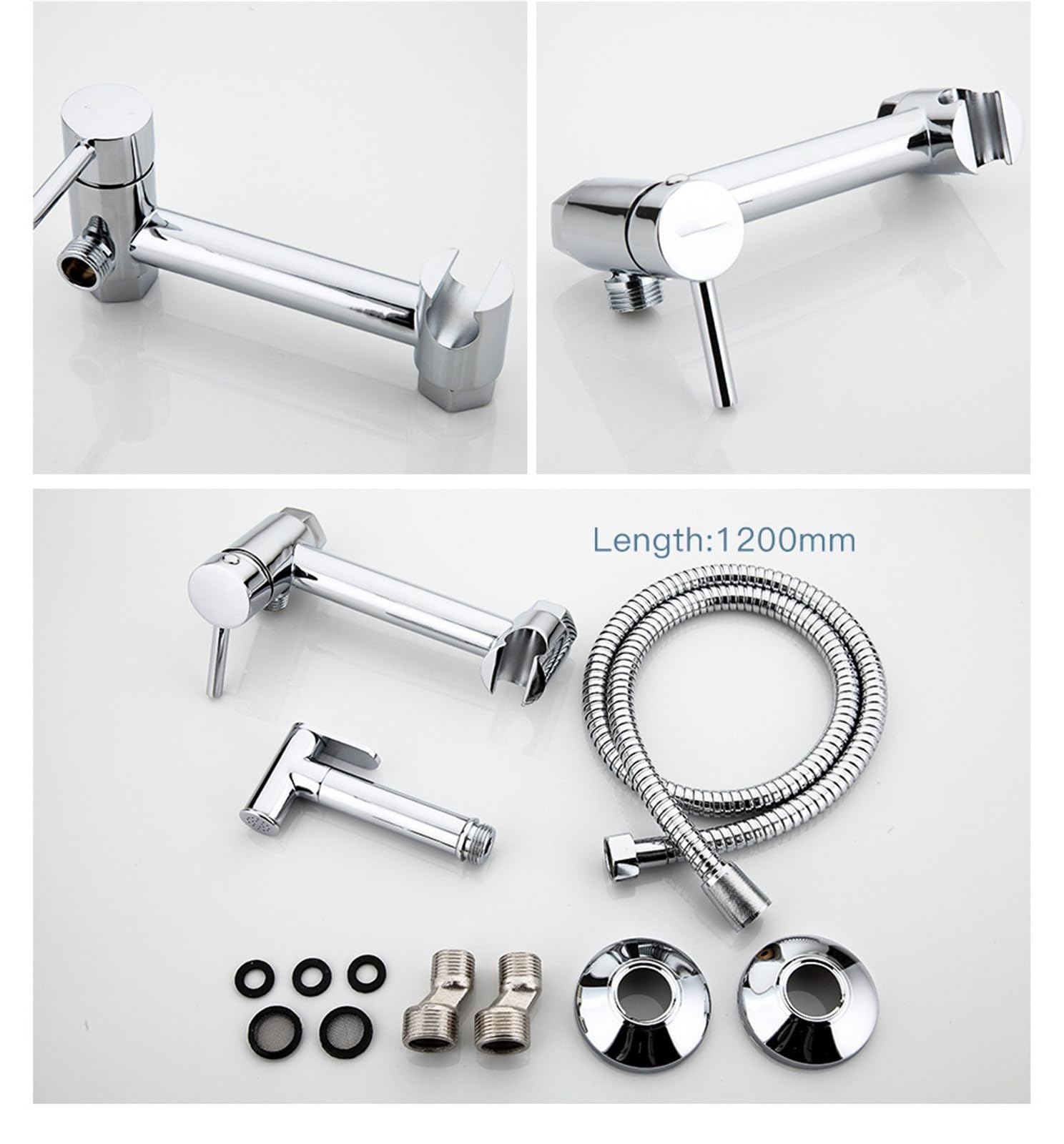 Bidet Portatile Rubinetto for bidet in ottone, spruzzatore portatile for WC nero