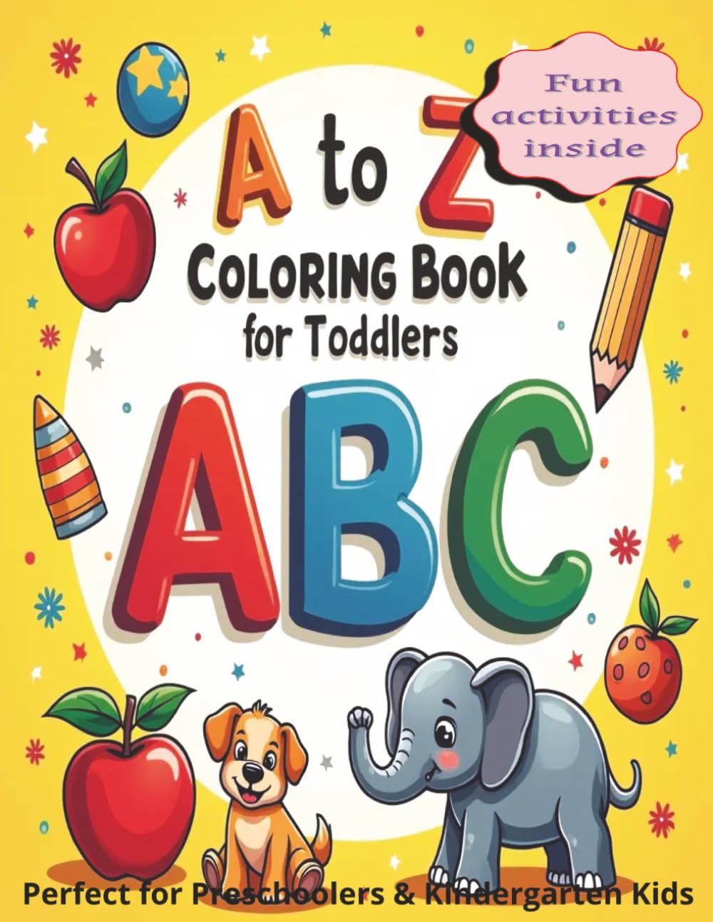 A to Z coloring book for toddlers