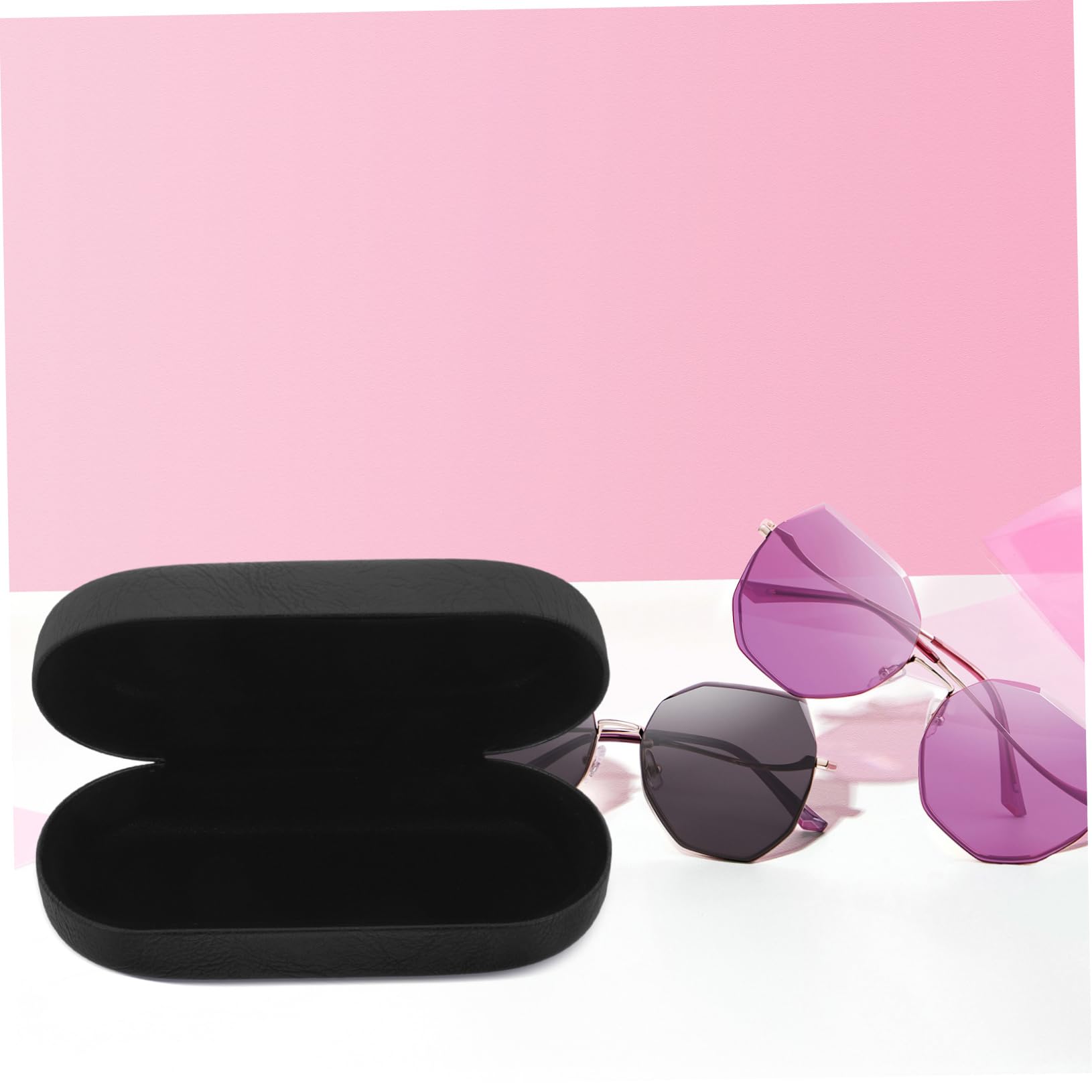 FRCOLOR estuche para gafas de sol Caso de viaje de gafas de sol organizador de gafas de sol transparente sunglasses organizer estuche gafas de sol estuches para gafas de sol Black