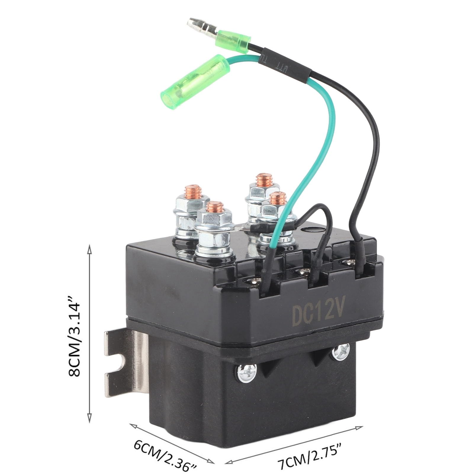 Haosie Winch Solenoid Relay Contactor, 12V 250A Solenoid Relay for ATV UTV 1500?5000lb Winches