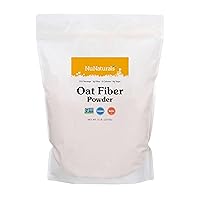 Vista 10 de NuNaturals Polvo de fibra de avena, totalmente natural sin OMG, apoya la salud digestiva, 1 libra