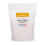 NuNaturals Oat Fiber Powder, All Natural Non-GMO, Supports Digestive Health, 5 lbs