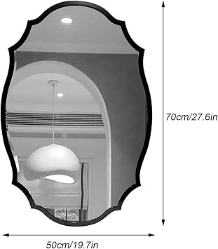 Bathroom Pivot Mirror, Wall Mount Corner Mirror, Large Swivel Mirrors, Wall Mirrors with Extendable Arm and Metal Frame, Vertical & Horizontal(A-Gold-50x70cm/19.7x27.6in)