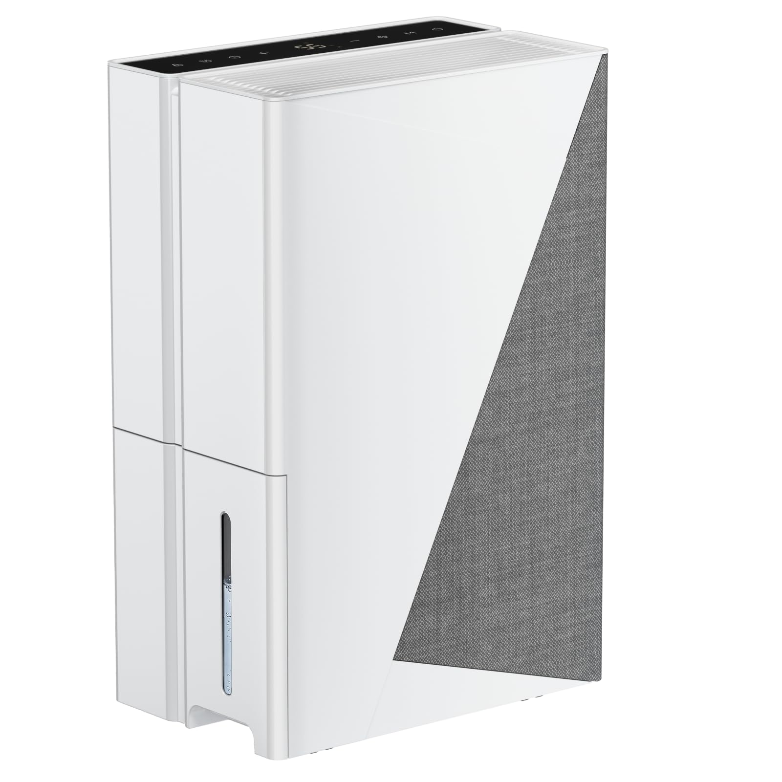 ZAFRO 55 Pints Dehumidifier for Basement, 4500 Sq. Ft | Dehumidifier for Home with Drain Hose, Auto Humi, 3 Modes, 24H Timer, Quiet Operation for Bathroom, Bedroom & Office (White), White
