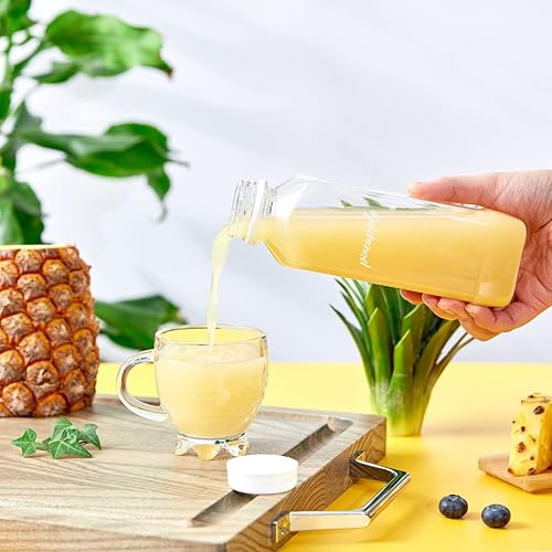 Miniatura 4 de Restaurantware Label Tek - Etiquetas para botellas de jugo de piña de 1.9 x 1 pulgada, 100 etiquetas resistentes al agua para botellas,