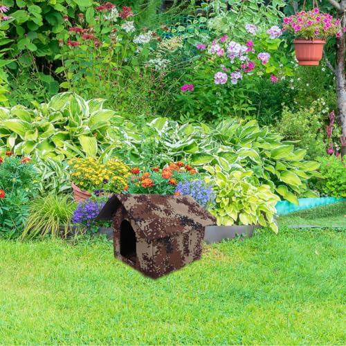 Abri extérieur pour chats isolé et résistant aux intempéries