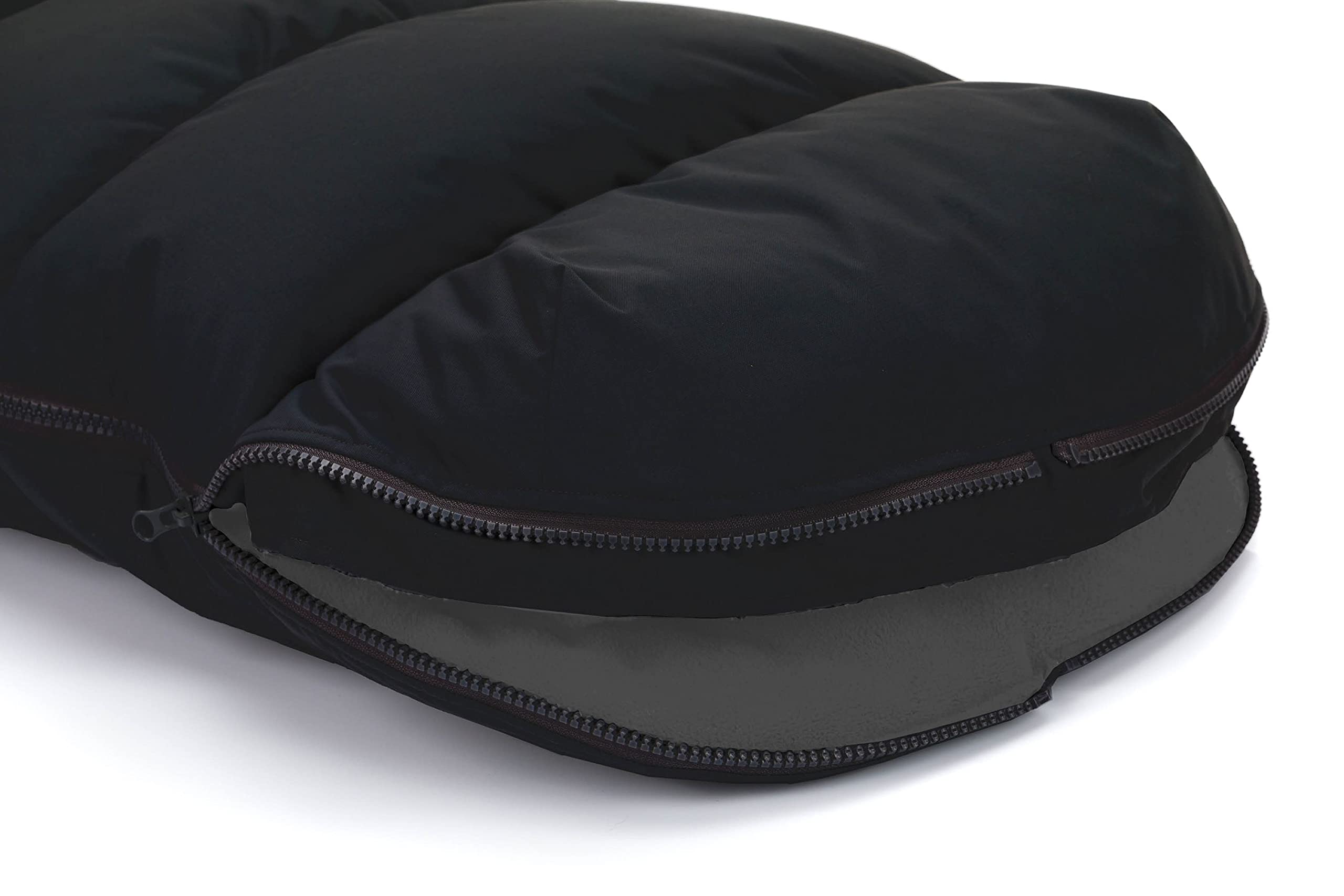 Fillikid Winterfußsack Manaslu extra warm mit Coral Fleece für Kinderwagen Buggy Jogger / Fußsack, Schwarz, 97x50x10 cm (1er Pack)