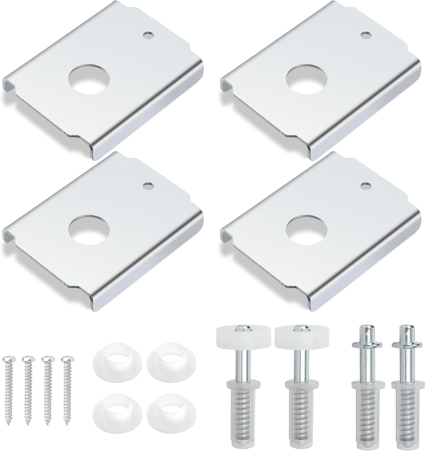 Bifold Door Repair Kit, N7192 Bi-Fold Door Repair Bracket and N 7266 Bi-Fold Door Top Pivot and Guide Wheel, for 1-3/8 in Wood Bifold Hardware Replacement Parts