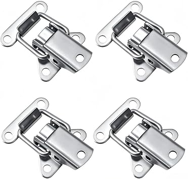 4PCS Stainless Steel Spring Loaded Toggle Latch Clasp Heavy-Duty Tension