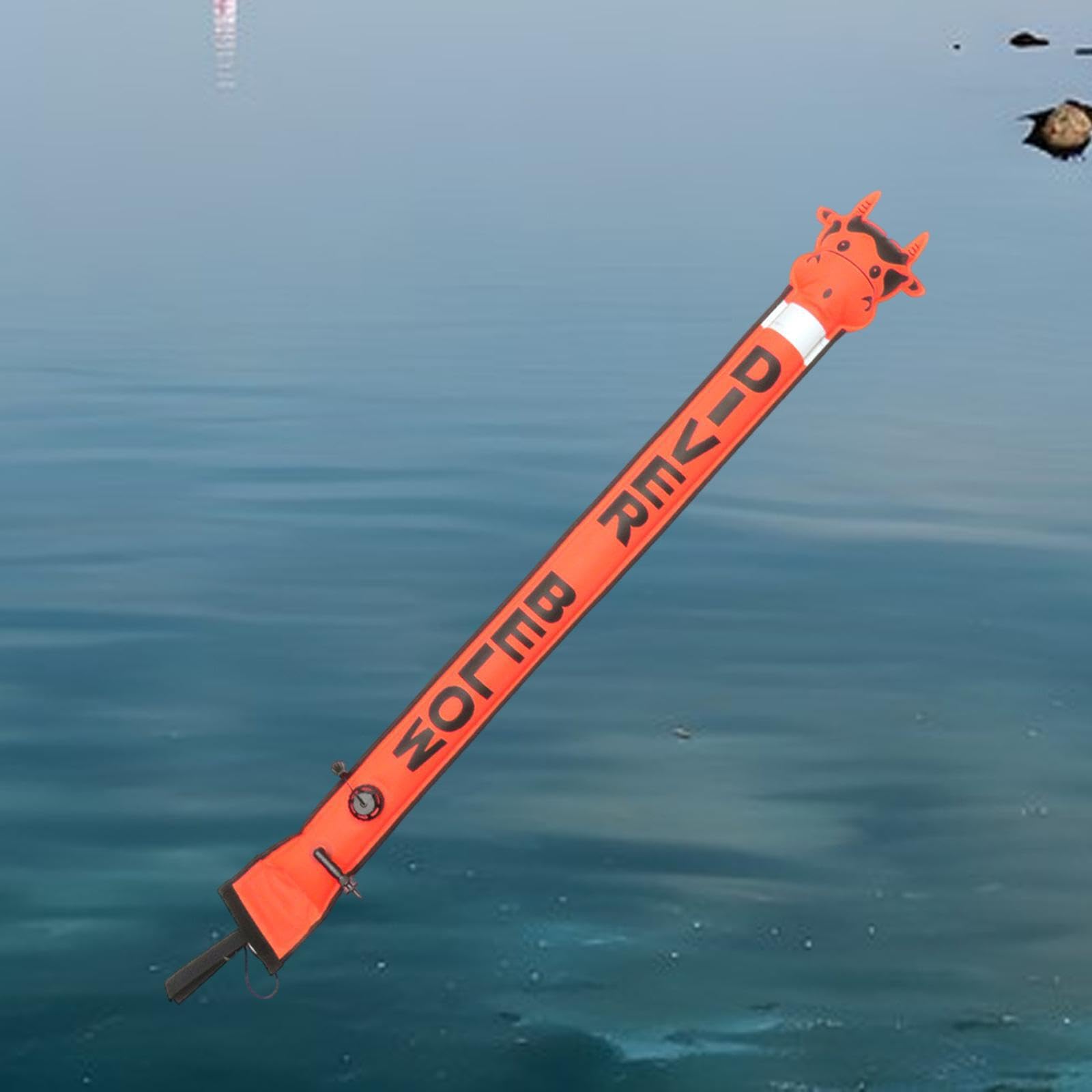 Galleggiante di Segnalazione per Immersioni ad visibilità, Leggera | gonfiabile, chiusa, per garantire un'esperienza di immersioni subacquee. La misura 150 cm x 15 cm/59,06 pollici x 5,91