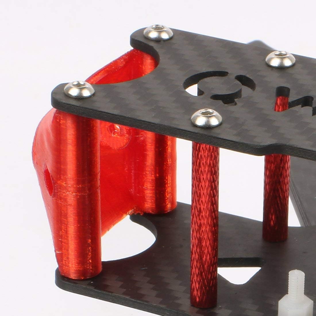 QWinOut three225 225mm Carbon Fiber FPV Racing Drone Frame Kit with 3D printing TPU Camera mount for 19mm camera for DIY RC Drone Aircraft