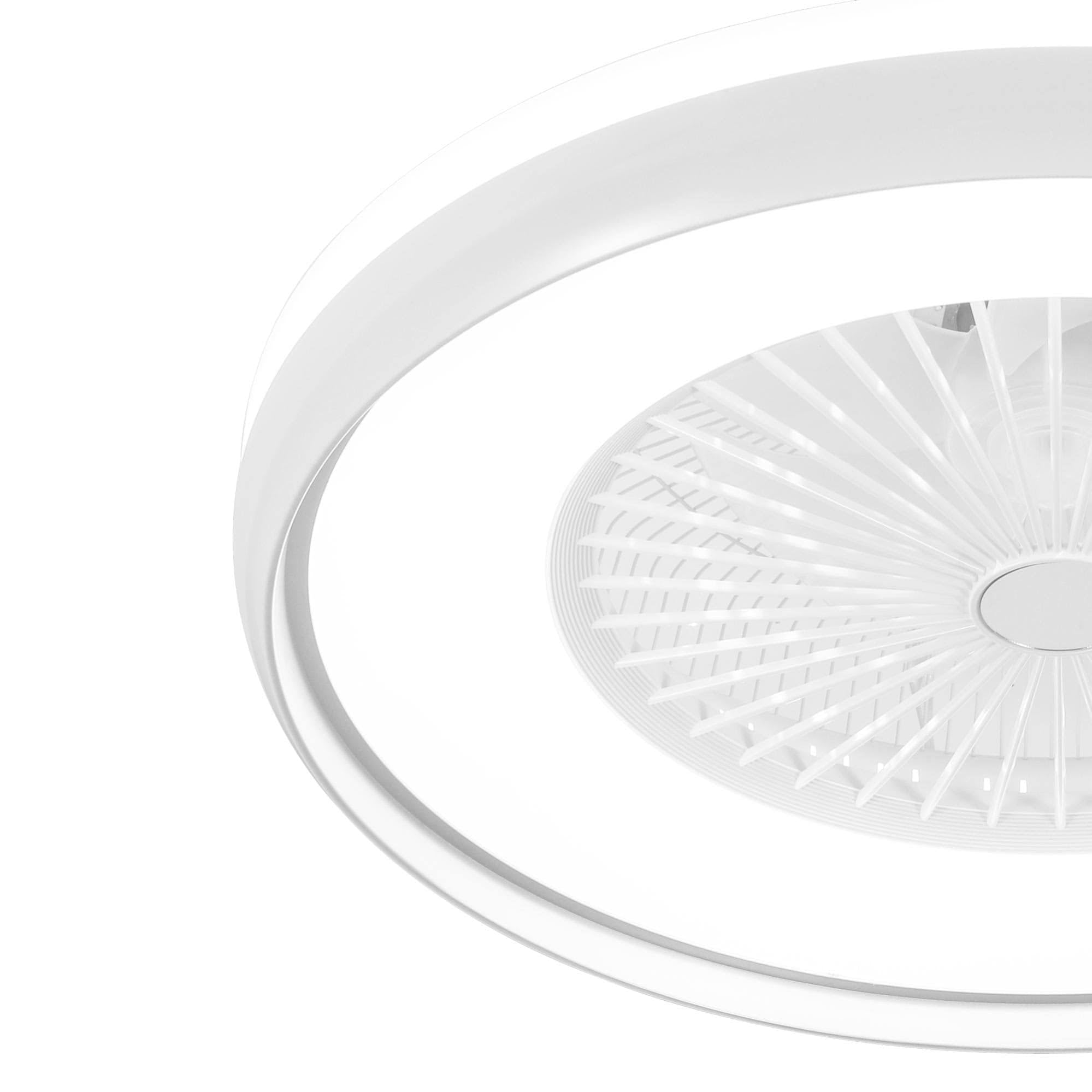 Dopa Dopastore Plafoniera con Ventilatore Integrato da Soffitto LED 62W con 6 Velocità della Ventola 3 Tonalità di Luce Dimmerabili con Telecomando IP20 Per Interno Camere Soggiorno Relax
