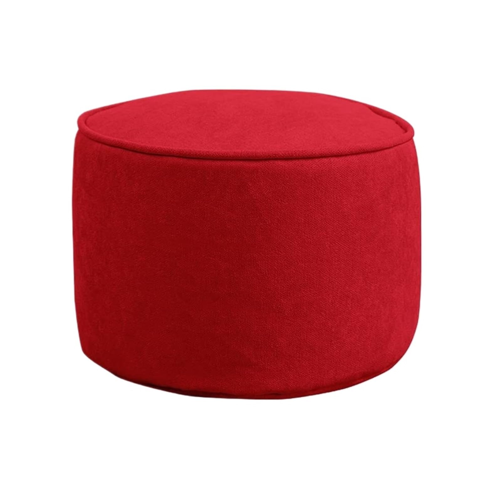 Podnóżki Podnóżek Okrągły, Zdejmowany, Zmywalny, 1 Szt Pufy Do Salonu(Rot)