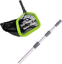Professional Pool Leaf Skimmer Nets and Professional 12 Foot Pole