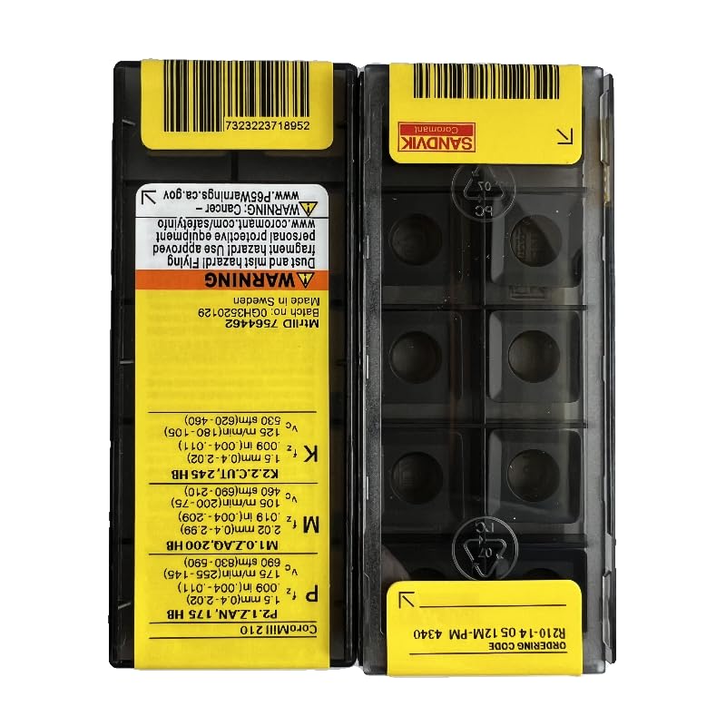 Lame CNC en carbure R210-140512M-PM pour éviter l'usure prématurée acier