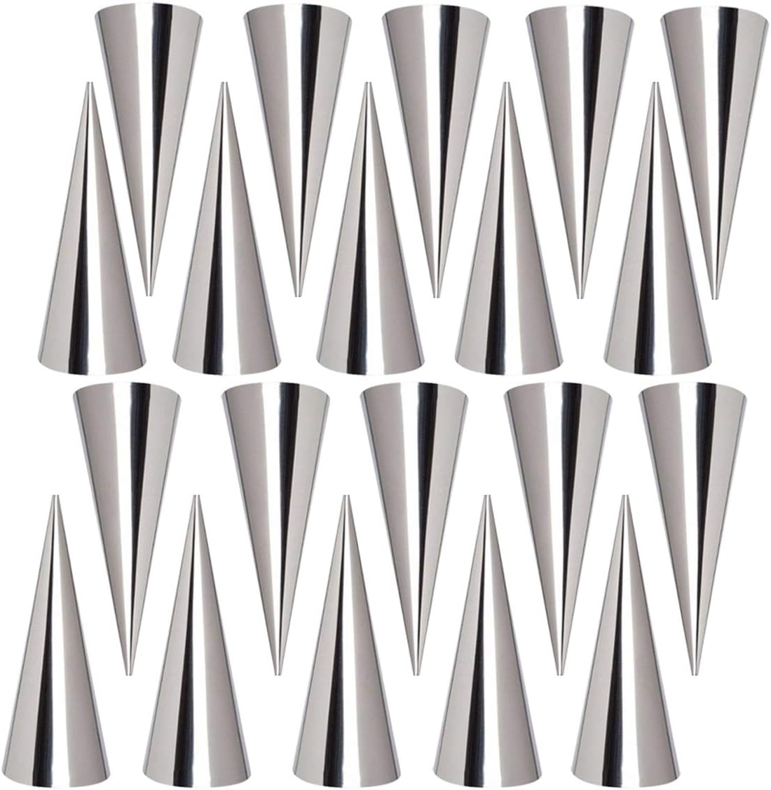 Stampi Da Forno A Forma Di Cono Per Croissant, 20 Pezzi 8,5cm X 2,5cm - Foto 12