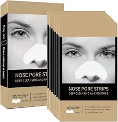 Tiras de poros de nariz removedor de cravos - Tiras de limpeza profunda e limpeza de umidade para cravos, para mulheres e homens (20 peças)