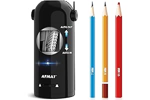 AFMAT Electric Hands-Free Pencil Sharpener for 7-11.5mm Pencils