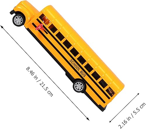 Miniatura 9 de Autobús escolar amarillo para niños, vehículo para niños 1 escala 16, naranja, 8.5x2.2 in