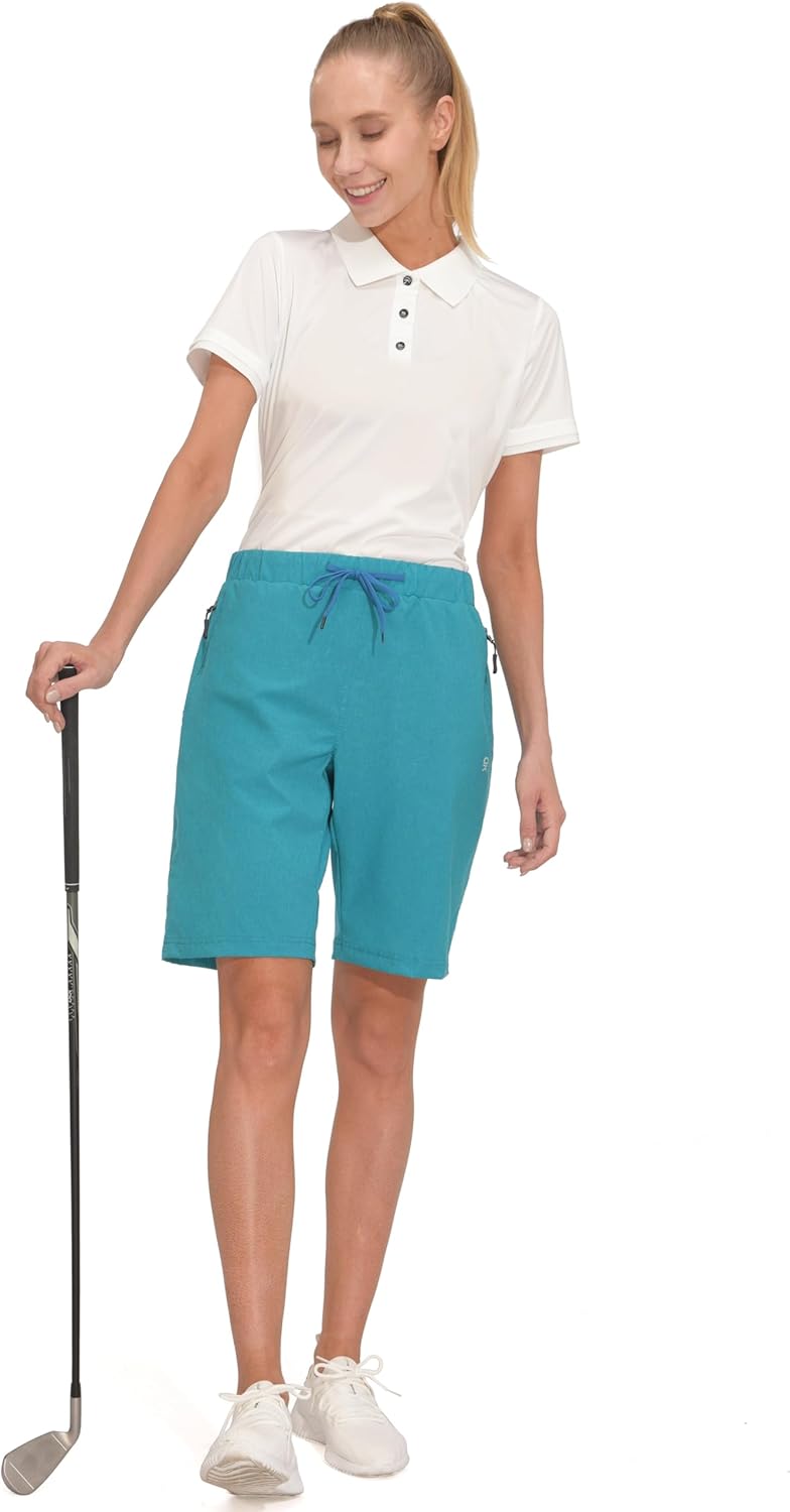 Little Donkey Andy Women's Lightweight Breathable Hiking Shorts, Quick-Dry Golf Shorts with Zipper Pockets, Air-Holes Tech - Image 6