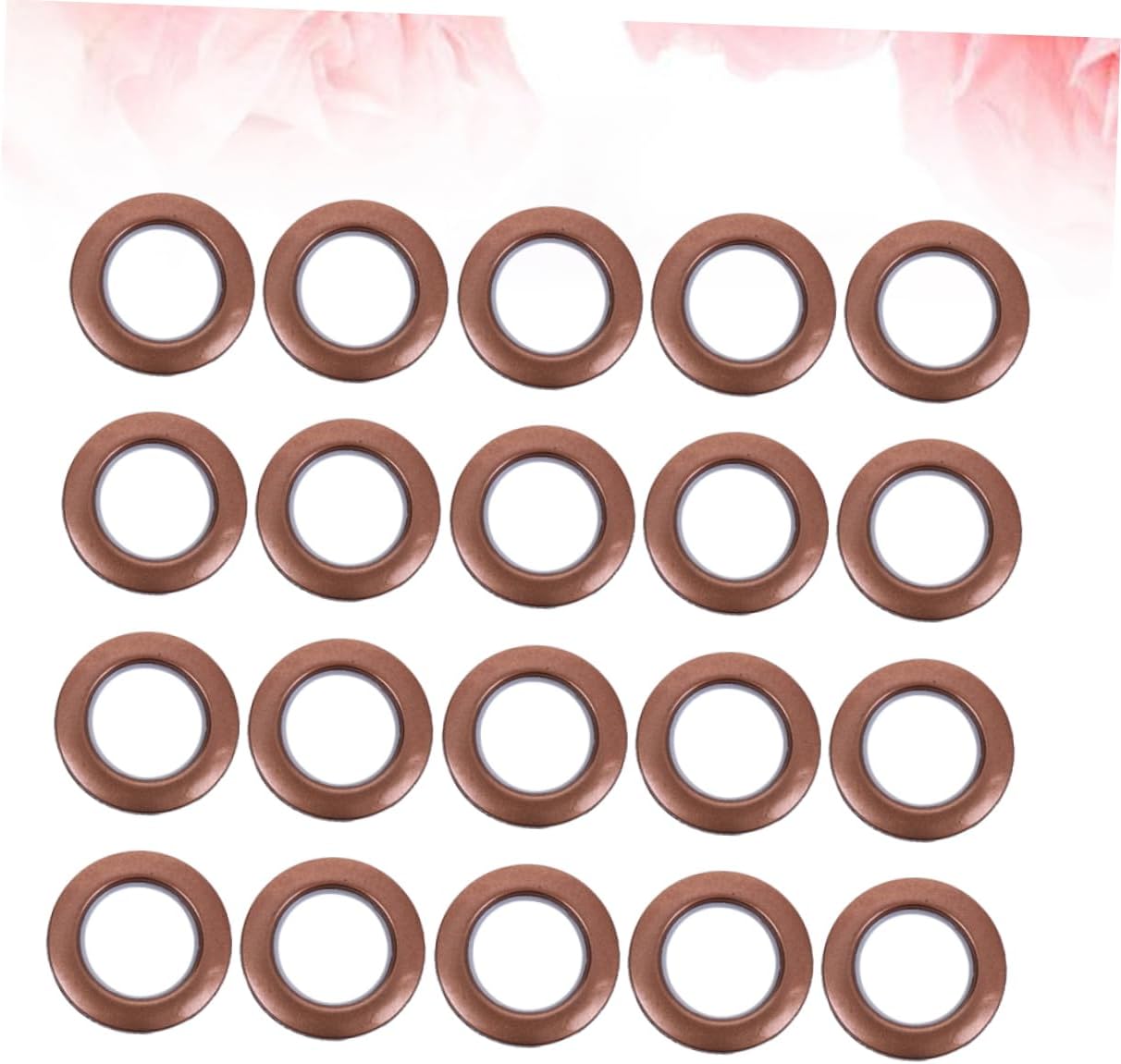 STOBAZA 80pcs Grommet Curtains Plastic Curtain Rings Drapery Rod Accessories Wall Hooks for Living