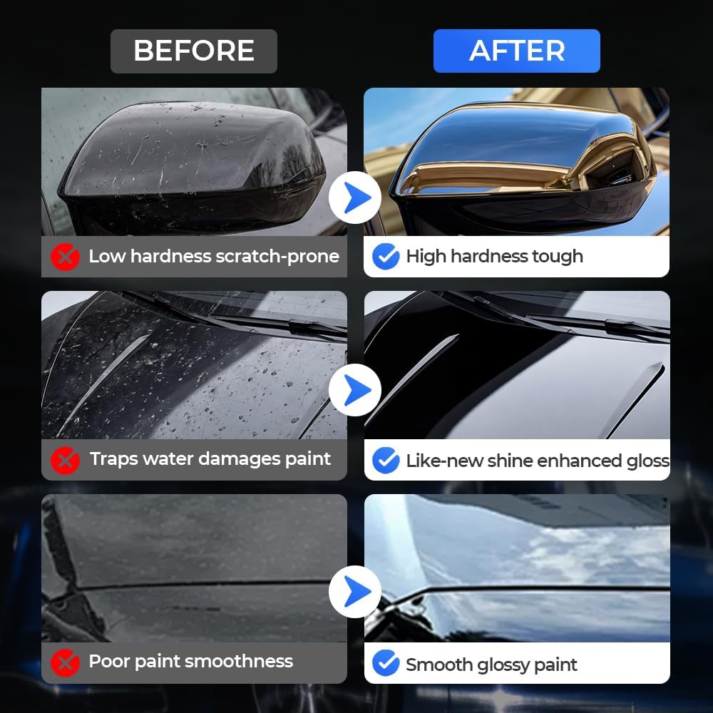 Quick Effect Coating Agent for Car, 2026 Upgraded Advanced Car Quick-acting Coating Agent Spray, Car Paint Wash Spray for Shine and Protection (3 Pcs)