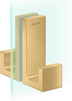 AXOR Universal Rectangular 2-inch Shower Door Handle in Brushed Gold Optic, 42639250