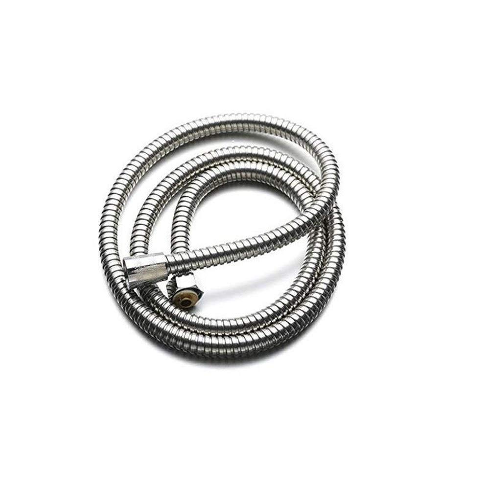 Shower Hose, Stainless Steel Universal Replacement Hose,Shower 1.5m 2m Soft Pipe Silver Color Common Flexible Bathroom Water(Silver,150cm)