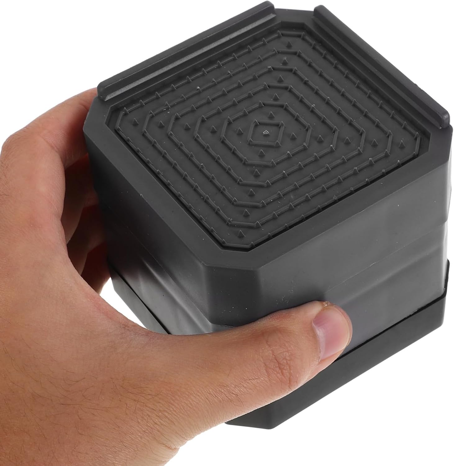 6pcs Anti-slip Washing Machine Feet Pads with Vibration Dampening Quiet Operation and Height Elevation for Furniture Stabilization and Maintenance Grey Double-layer Design