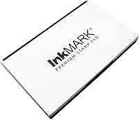 Vista 3 de Bloc de sellos premium de gran tamaño 4" x 7" - para sellos de goma tradicionales - color negro, Negro