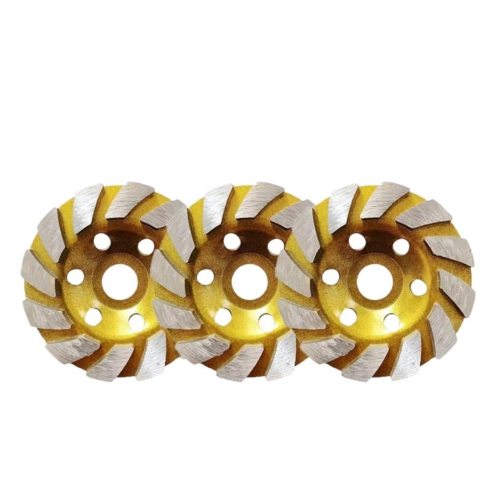 Diamond Grinding Discs 4 Inch Concrete Stone Ceramic Turbo Diamond Grinding Cup Wheel for Ceramic Granite Stone(1Pc)