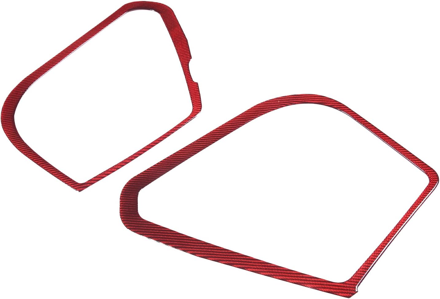 LLKUANG Real Carbon Fiber Car Door Loudspeaker Speaker Decoration Frame Cover Trim for Chevrolet Corvette C7 2014 2015 2016 2017 2018 2019