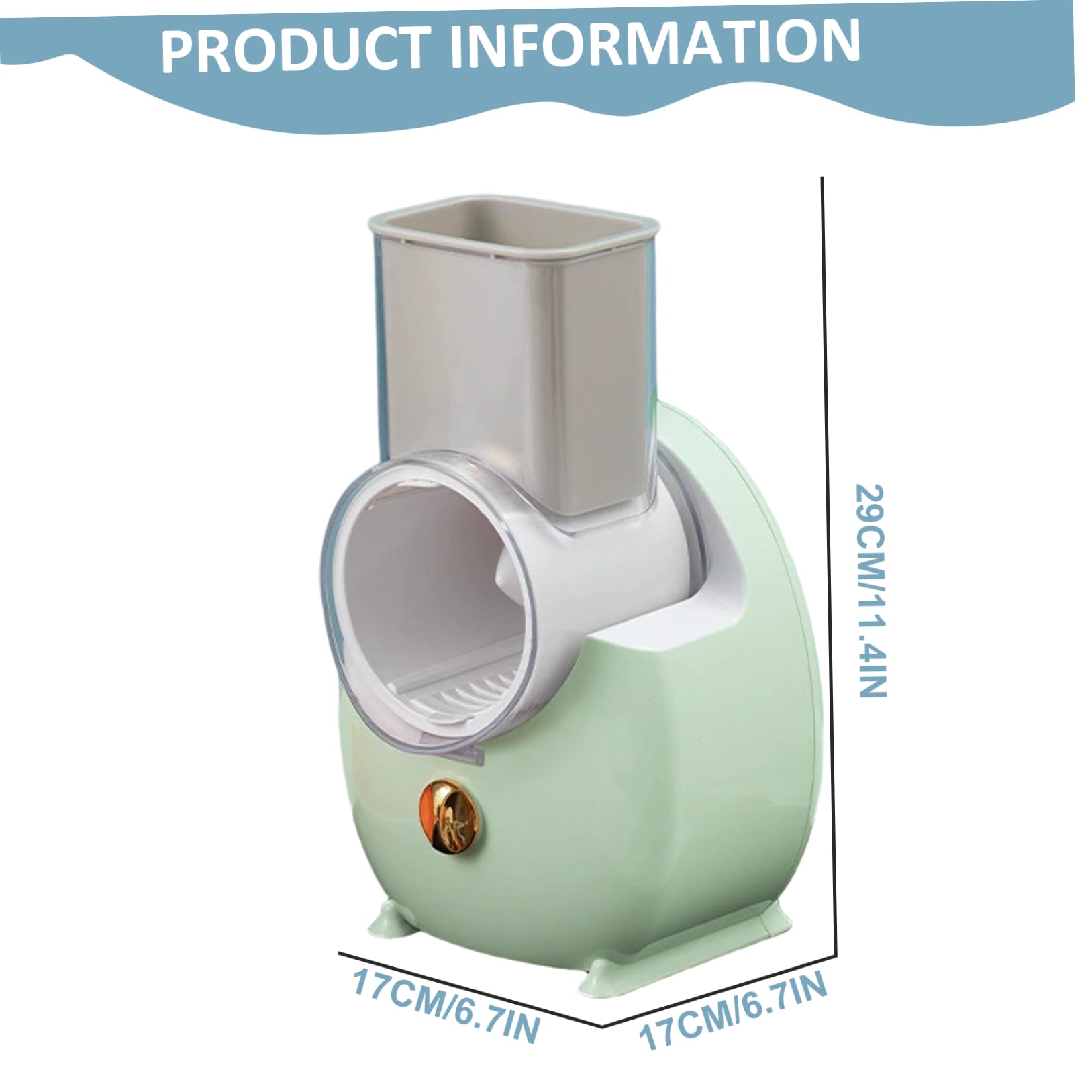 Râpe à fromage électrique amovible automatique avec 3 lames de formes différentes, rechargeable par USB, pour fruits, légumes
