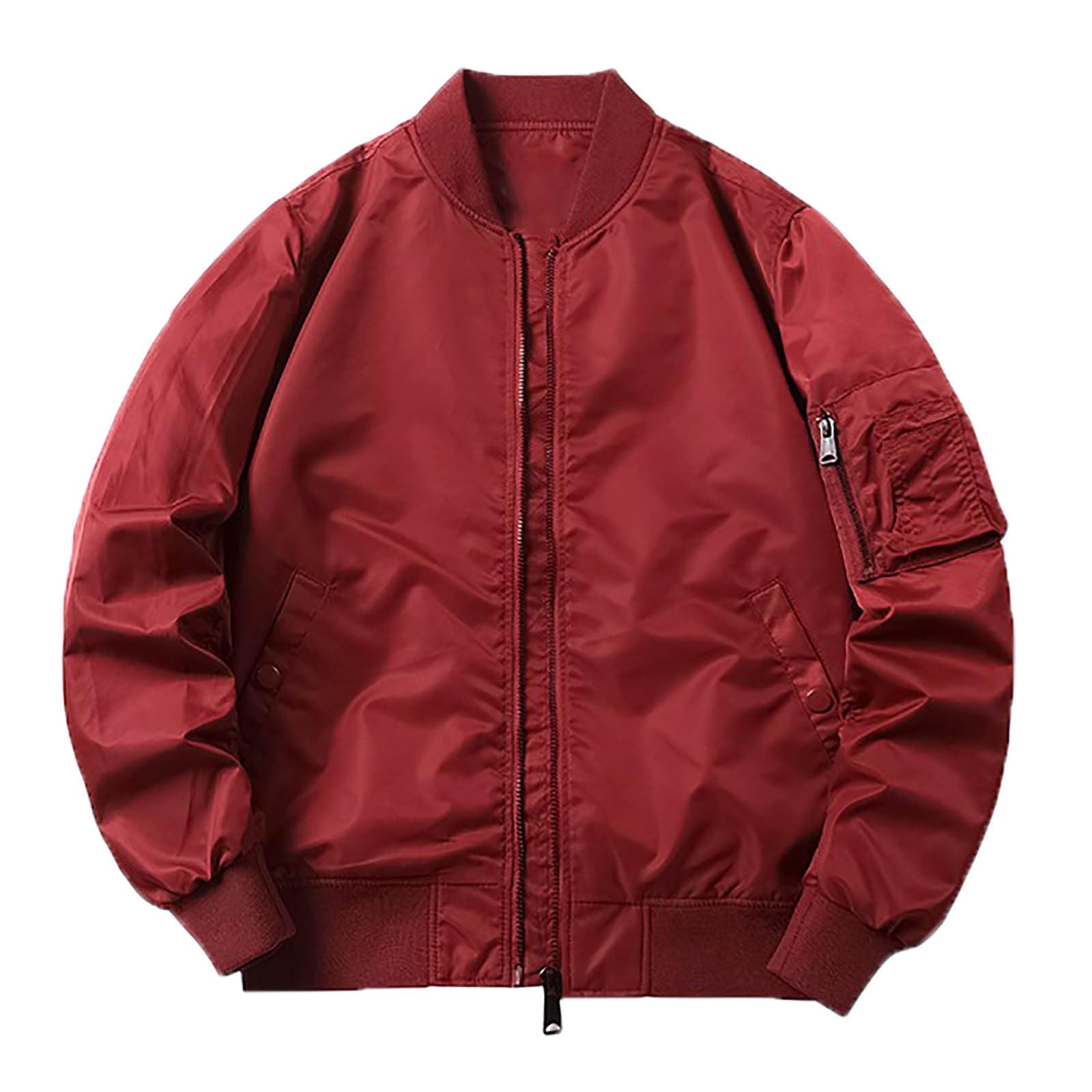 Giubbino Uomo Primavera- Giubbotto Bomber Uomo- Casual Leggero Jacket Cotone All'aperto Collo da Baseball Estivo Giacca Militare Giubbotto Estivo Uomo Bomber Jacket Outdoor Quotidiana Stile Casual