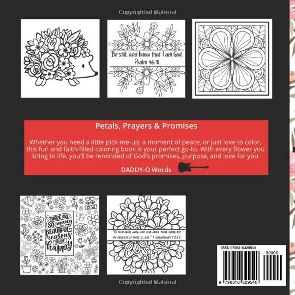 Wonder Doodle - Prayers, Petals and Promises "A Coloring Book with Bible Verses and Floral Doodles for Relaxation and Inspiration": Faith Based ... - Flowers, Scripture, and Encouragement - Image 2