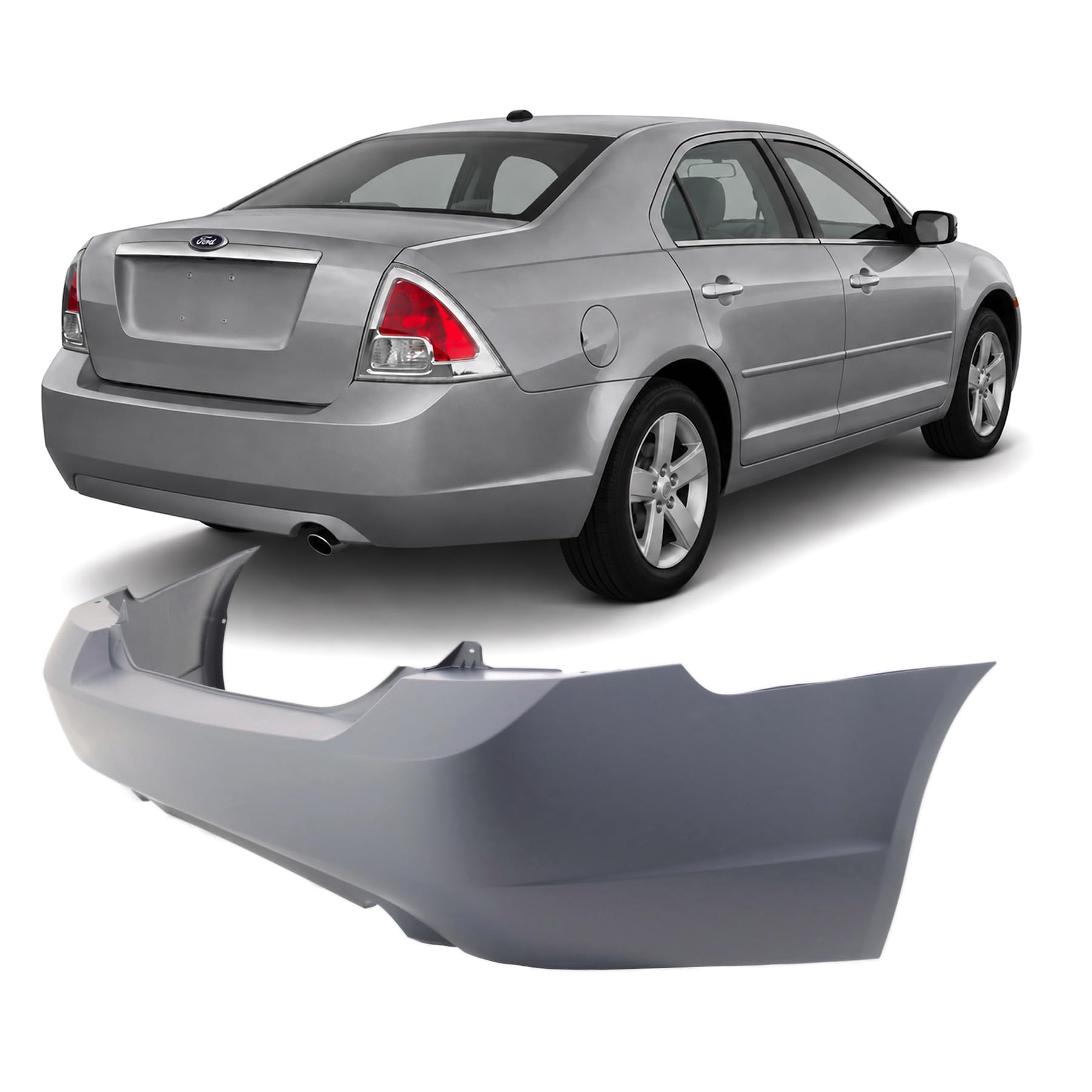 FitParts Compatible with Ford Fusion 2006–2009 Rear Bumper Cover